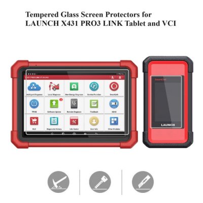 Tempered Glass Screen Protector For LAUNCH X431 PRO3 LINK VCI